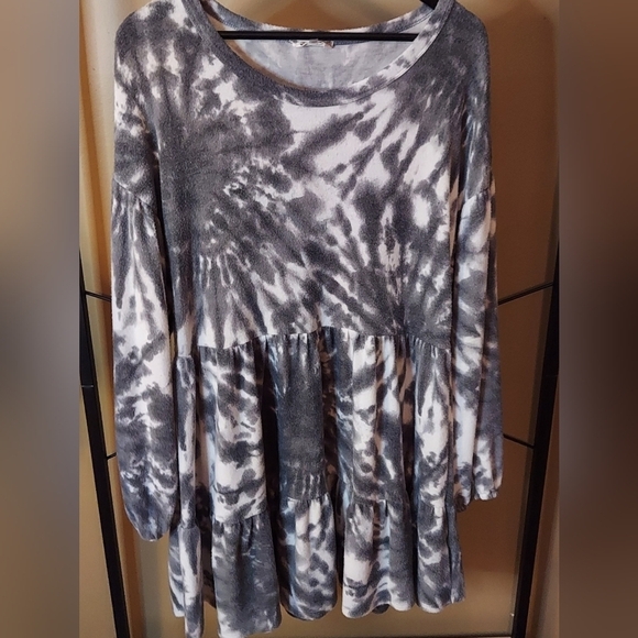 Altar'd State Long Sleeve Babydoll Dress Size M - Picture 4 of 9